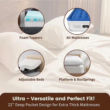 100% Linen Sheet Set French Flax Farmhouse Style