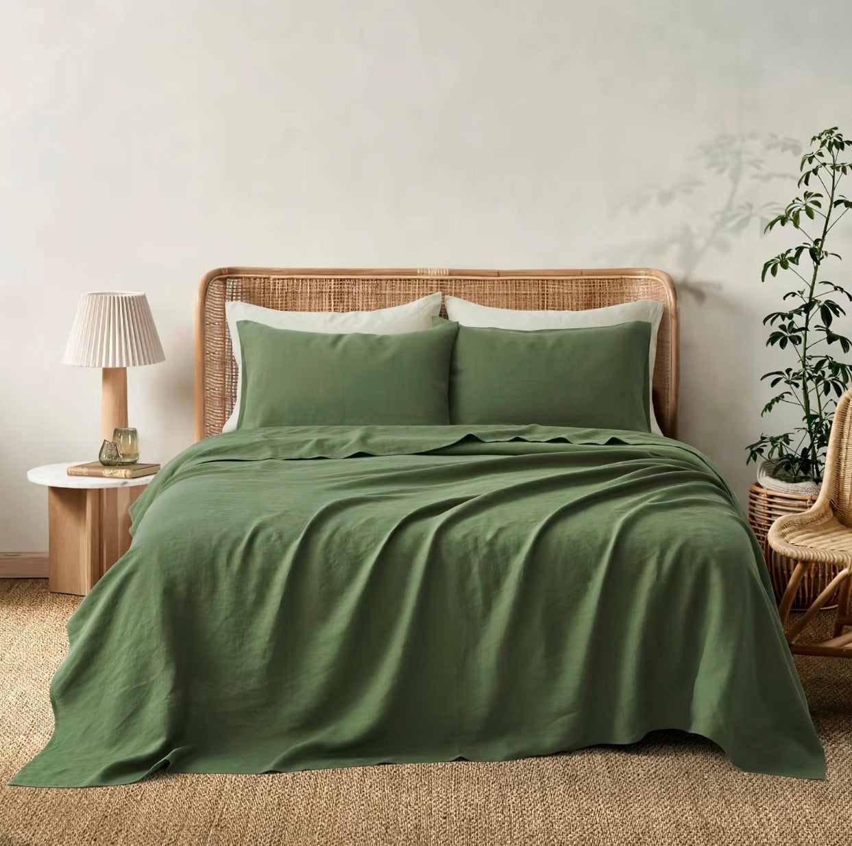 100% Linen Sheet Set French Flax Farmhouse Style