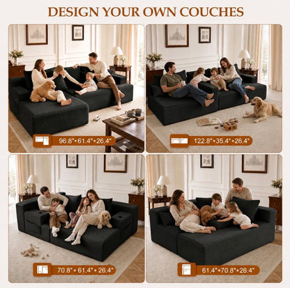 The Boneless Cloud Couch - 96.8" No Assembly Required