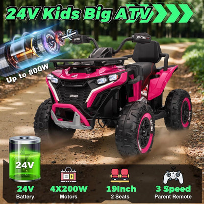 The Ranger XL — 24V 2-Seater Kids ATV