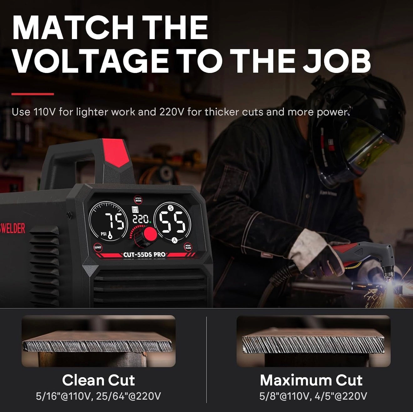The 55DS Pro — 50A Digital Plasma Cutter
